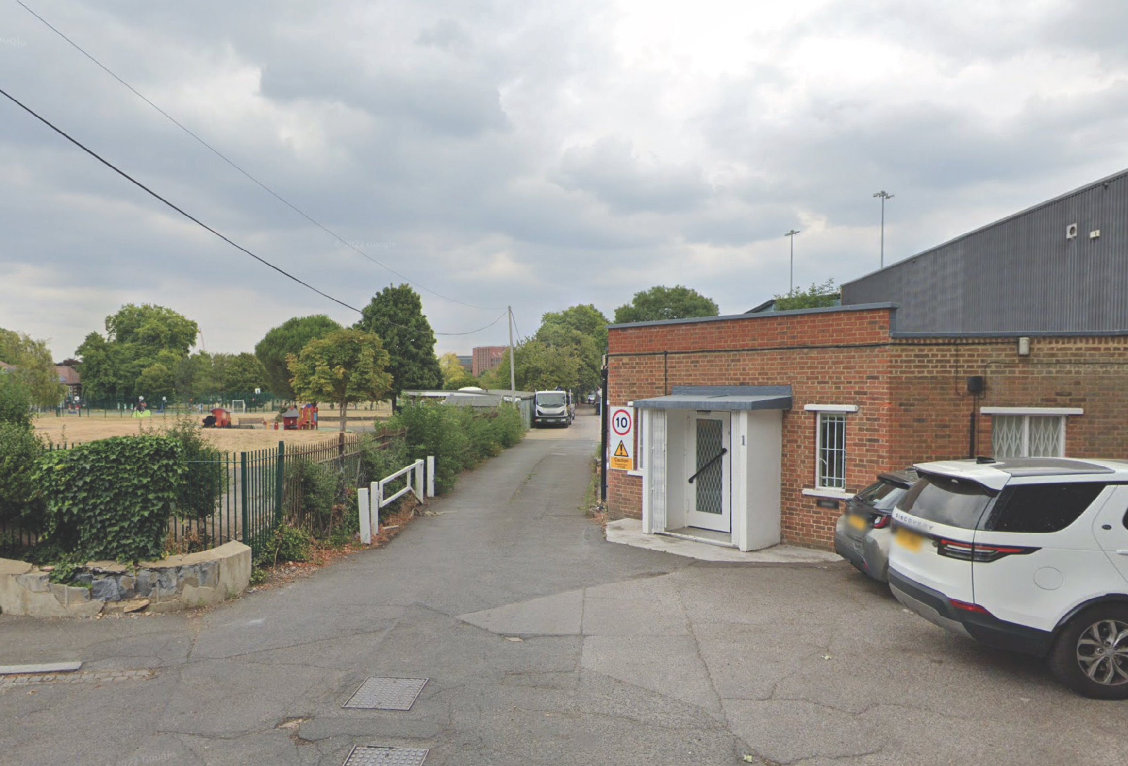 Entrance into the existing site